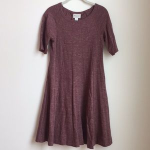 Ganni Anthropologie Brick Red Jersey Dress Size M